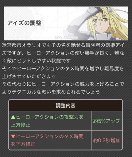 アイズの修正内容について コンパスのこと ゲームウィキ Jp